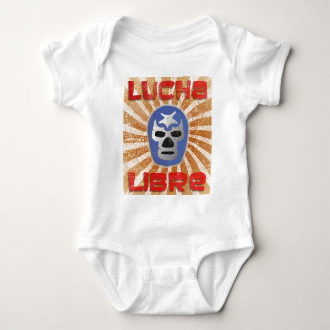 Body Para Bebé Lucha mexicana de Lucha Libre (Anverso)