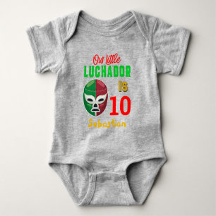 Body Para Bebé Luchador Luchador Personalizado niño de cumpleaños