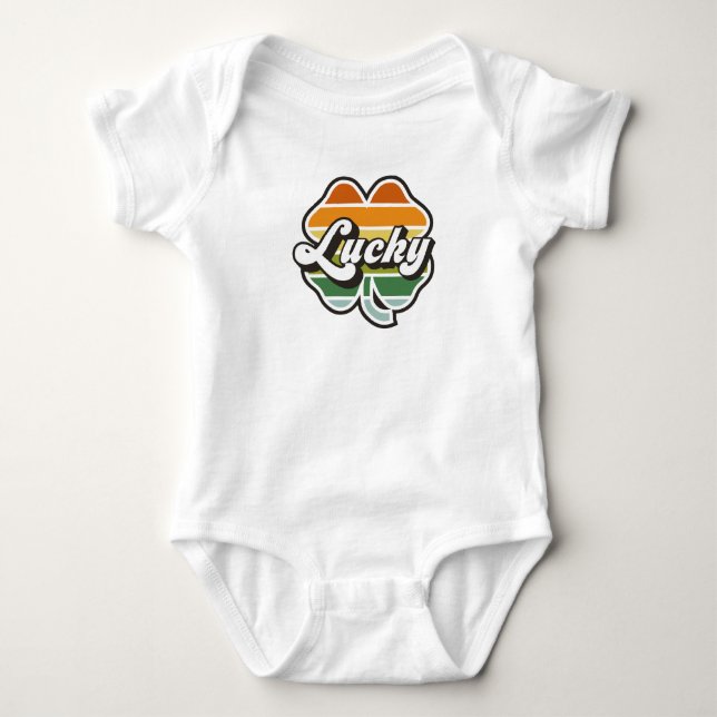 Body Para Bebé Lucky Clover (Anverso)