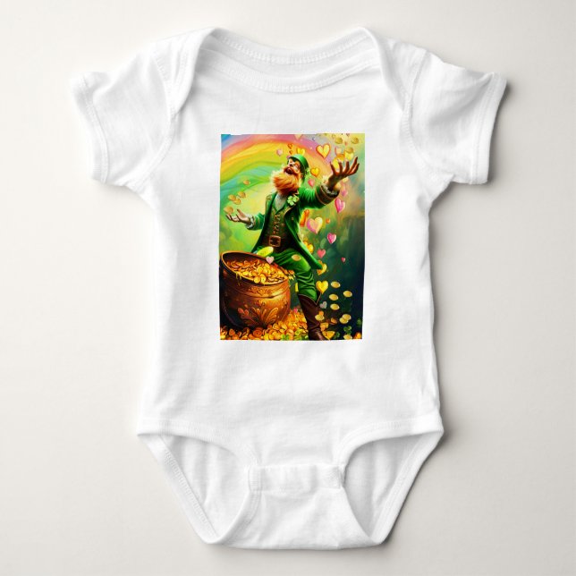 BODY PARA BEBÉ LUCKY IRISH (Anverso)
