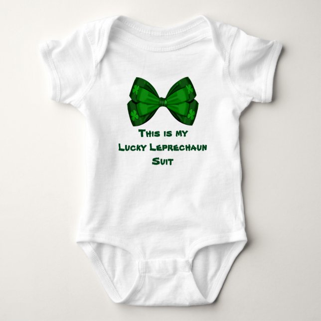 Body Para Bebé Lucky Leprechaun (Anverso)