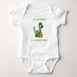 Body Para Bebé Lucky One St Patricks Day Dinosaur Bodysuit