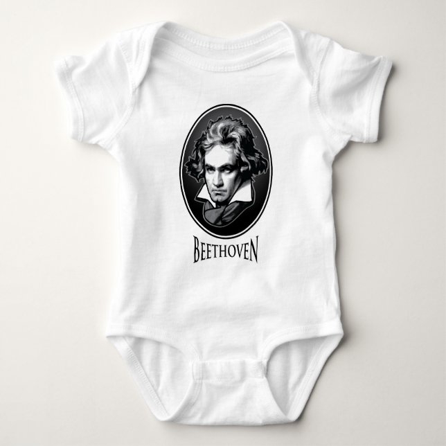 Body Para Bebé Ludwig van Beethoven (Anverso)