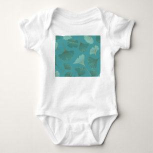 Body Para Bebé Lujoso Ginkgo de oro, papel pintado.