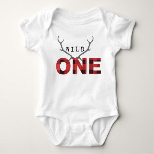 Body Para Bebé Lumberjack Rustic Wild One   Primer cumpleaños