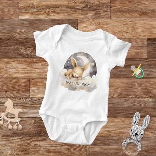 Body Para Bebé Luna de conejo cielo beige lindo