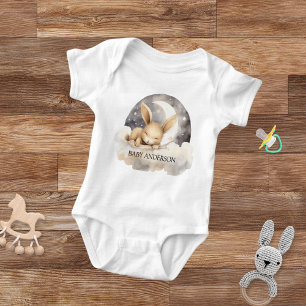 Body Para Bebé Luna de conejo cielo beige lindo