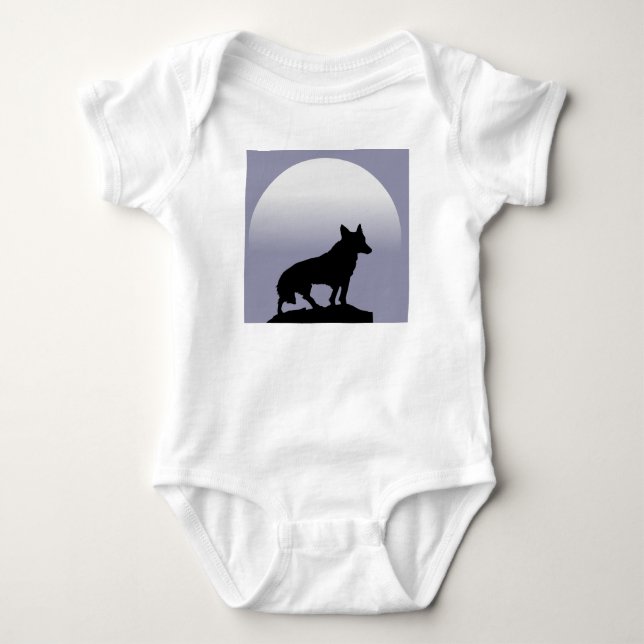 Body Para Bebé Luna del lobo (Anverso)