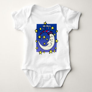 Body Para Bebé Luna en hebreo