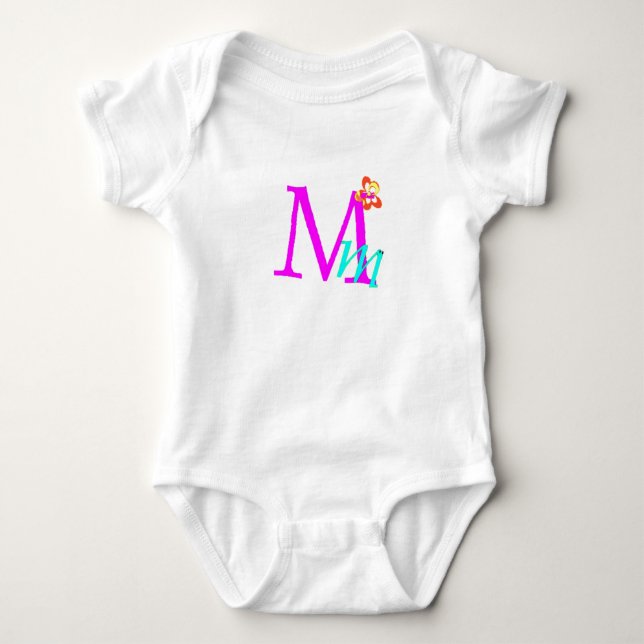 Body Para Bebé M - Colección de monogramas (Anverso)