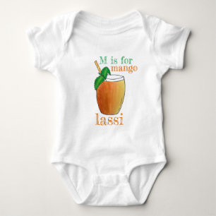 Body Para Bebé M es para Mango Lassi comida india Yogurt Bebida