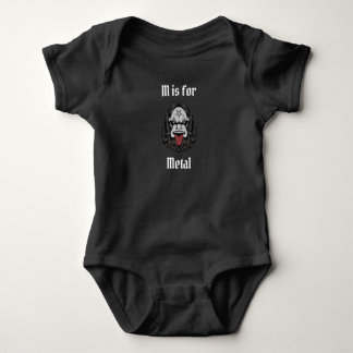 Body Para Bebé M es para Metal Metalhead