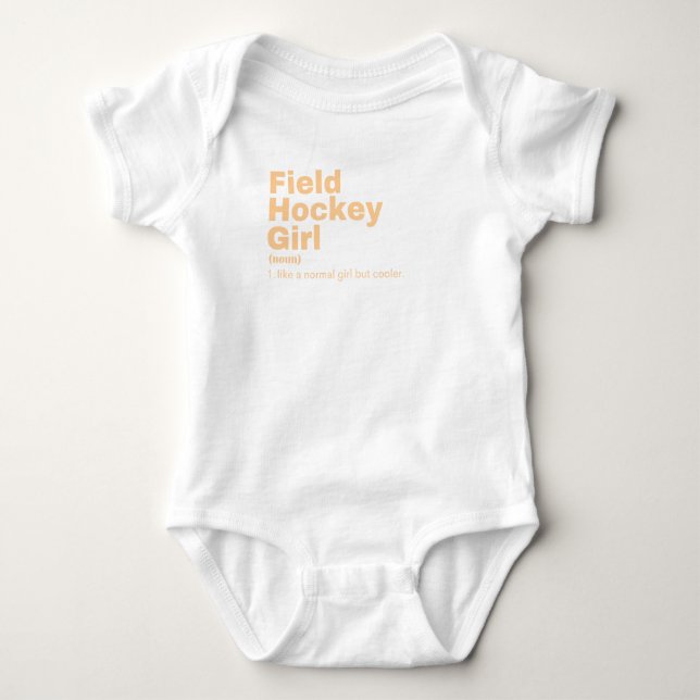 Body Para Bebé m Girl - Field Hockey