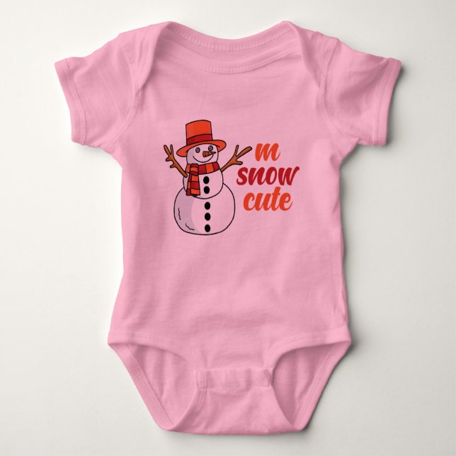 Body Para Bebé M Snow T-Shirt (Anverso)