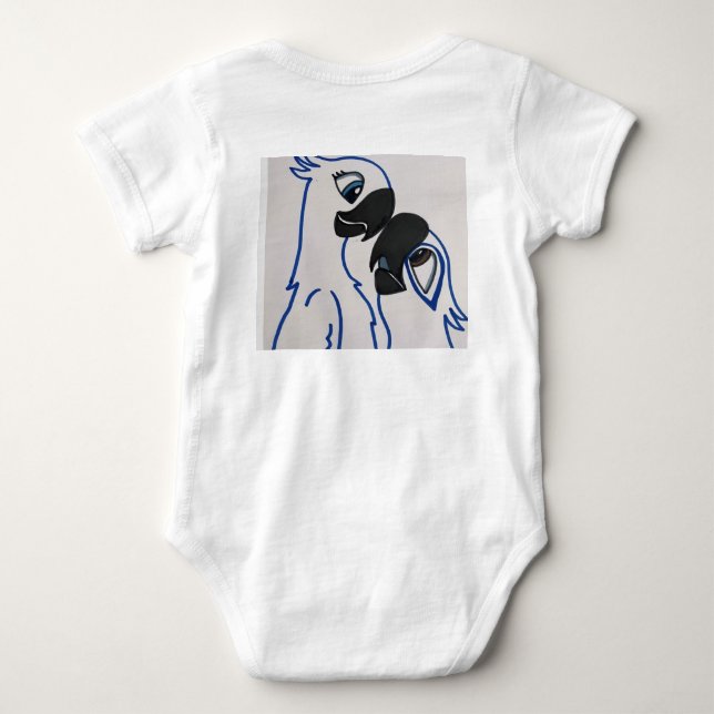 Body Para Bebé macaquitos pra bebes  (Reverso)