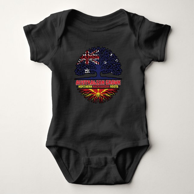 Body Para Bebé Macedonia del Norte Australia Macedonio Australian (Anverso)