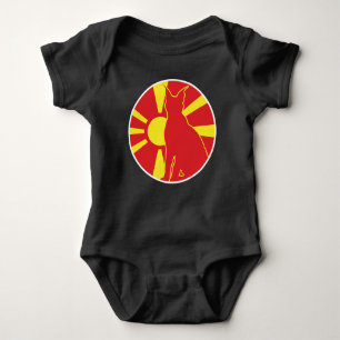 Body Para Bebé Macedonia lincha bandera nacional animal macedonia