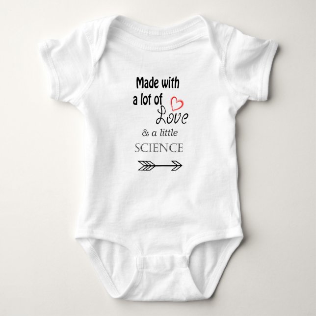 Body Para Bebé Made With Love And A Little Science (Anverso)