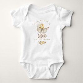 Body Para Bebé Made With Love Sage Green Baby Bodysuit