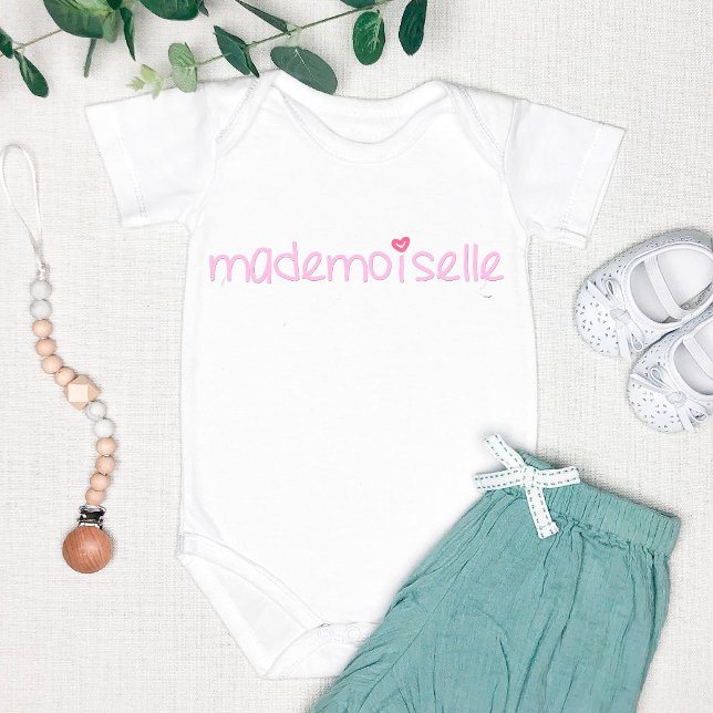 Body Para Bebé Mademoiselle - Diversión, Cita francesa Baby Bodys (Subido por el creador)