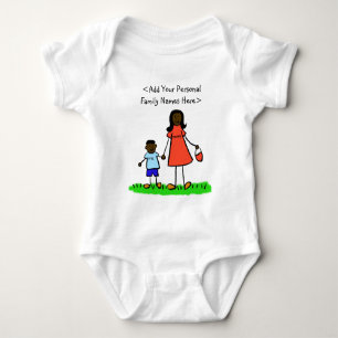Body Para Bebé Madre e hijo Personalizado familia mami y yo camis