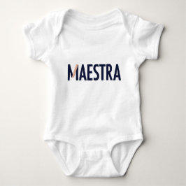 Body Para Bebé Maestra Baby Bodysuit