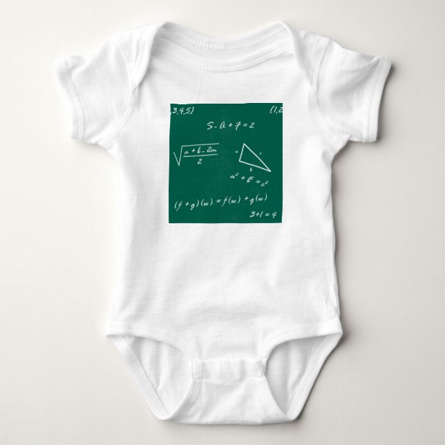 Body Para Bebé maestro de matemáticas algebra geek (Anverso)