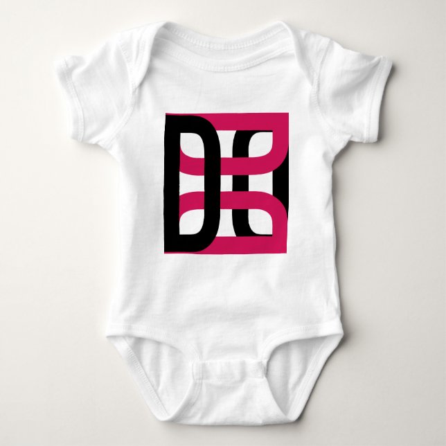 Body Para Bebé Magenta con logotipo DD (Anverso)
