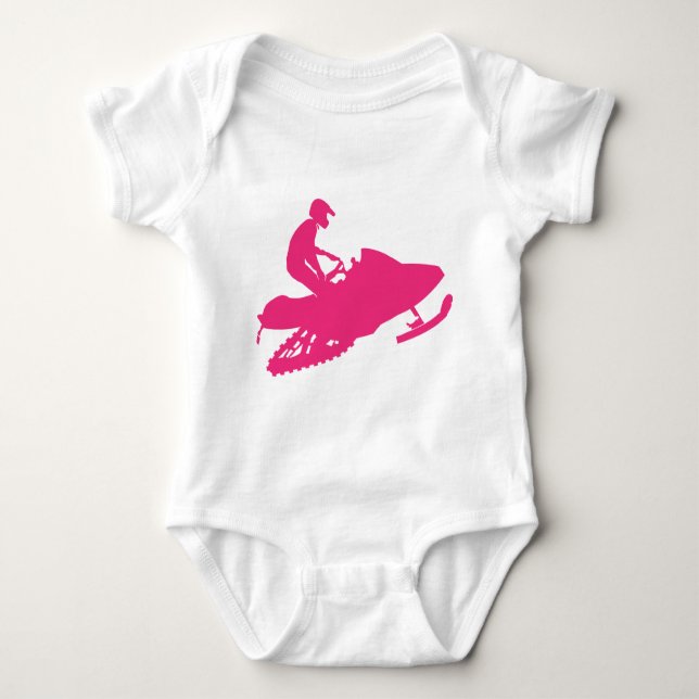 Body Para Bebé Magenta-Snowmobiler (Anverso)