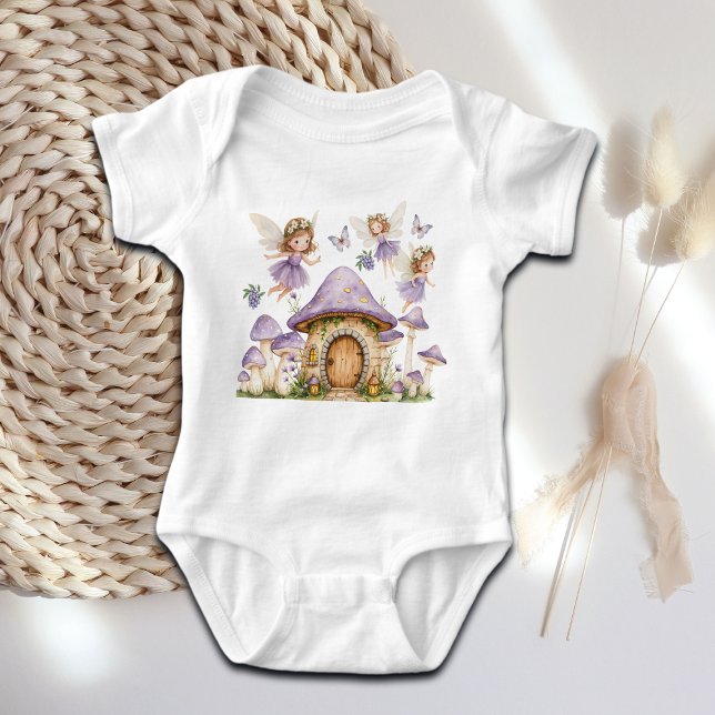 Body Para Bebé Magic Fairies Purple Garden (Subido por el creador)