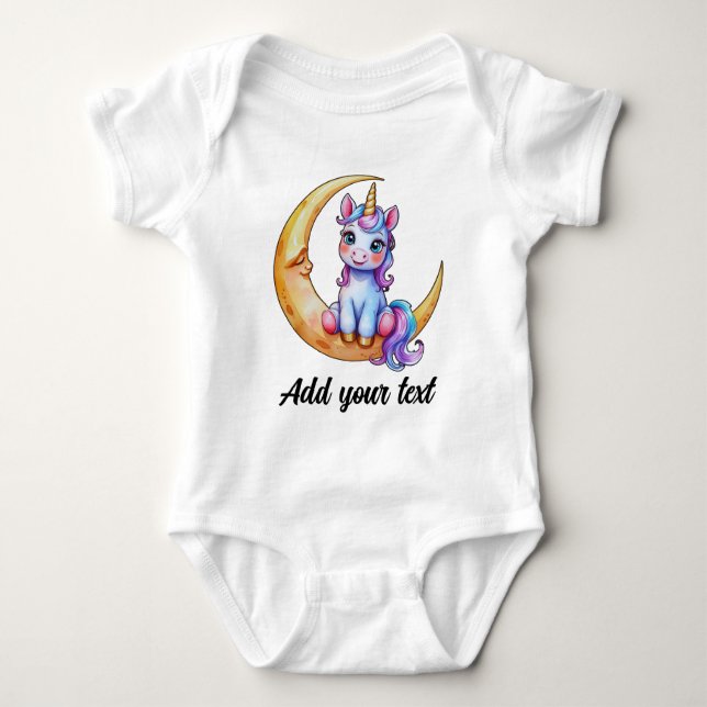 Body Para Bebé Magical Baby Unicorn Bodysuit (Anverso)