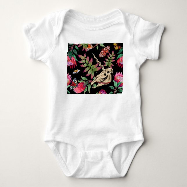 Body Para Bebé Magical Forest Unicorn Dark Pattern. (Anverso)
