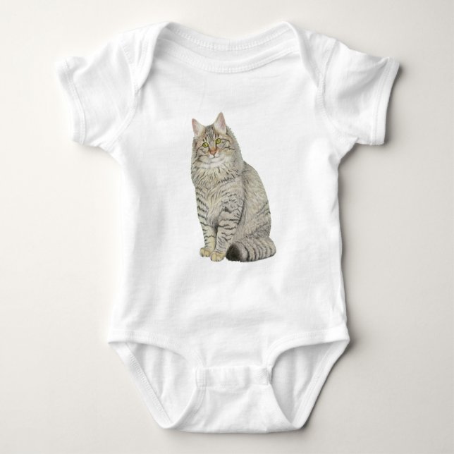 Body Para Bebé Maine Coon Cat (Anverso)