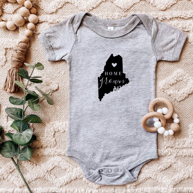 Body Para Bebé Maine Home Grown State Tee (Subido por el creador)