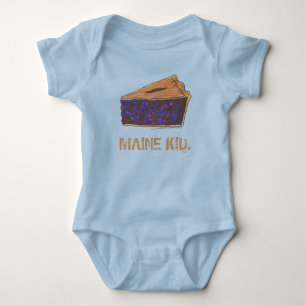 Body Para Bebé MAINE KID Portland Blueberries Pie Slice