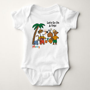 Body Para Bebé Maisy y Cyril con la palmera en la playa
