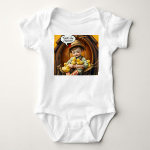 Body Para Bebé MALCOLM ~ CHICO ANTIGUO Pollitos ~ Alegría de Pasc