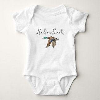 Body Para Bebé Mallard Duck Customizable Monogrammed Onsie
