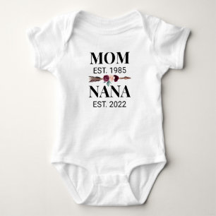 Body Para Bebé Mamá asciende a Nana