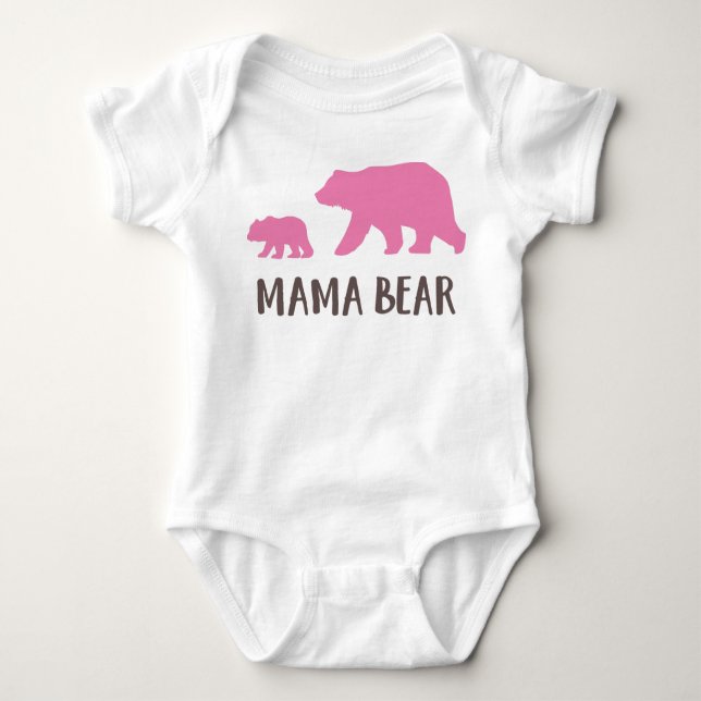 Body Para Bebé Mama Bear, Bear De Oso, Oso Cubierto, Oso Pequeño (Anverso)