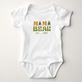 Body Para Bebé Mama Bear Heartwarming Illustration