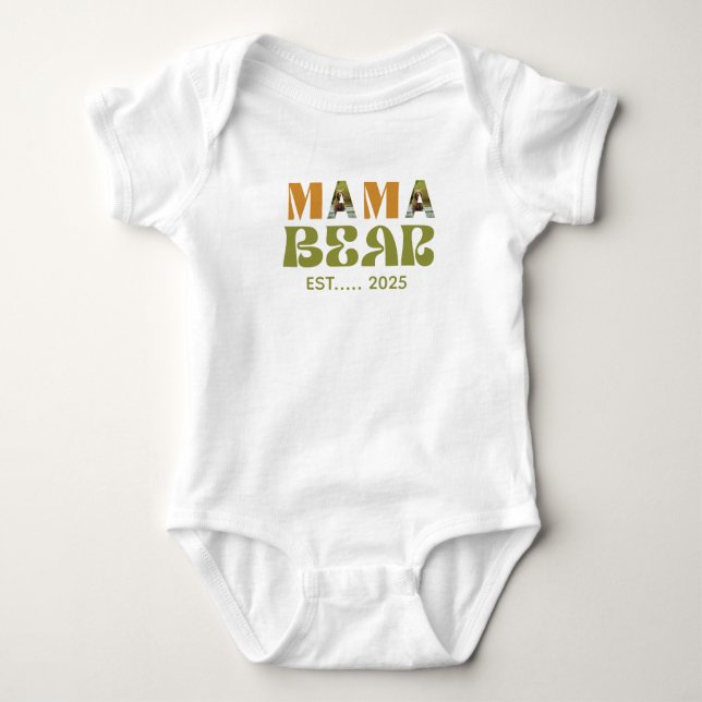 Body Para Bebé Mama Bear Heartwarming Illustration (Anverso)
