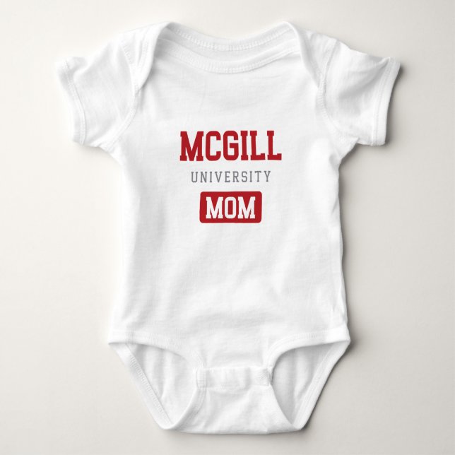 Body Para Bebé Mamá de la Universidad McGill (Anverso)