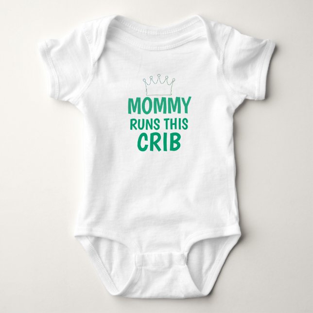 Body Para Bebé Mamá Dirige Este Círculo Divertido Bebé (Anverso)