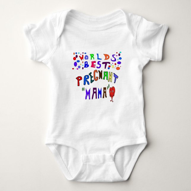 Body Para Bebé Mamá embarazada (Anverso)