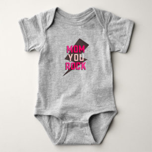 Body Para Bebé MAMÁ ERES UNA ROCA Bodysuit para bebé