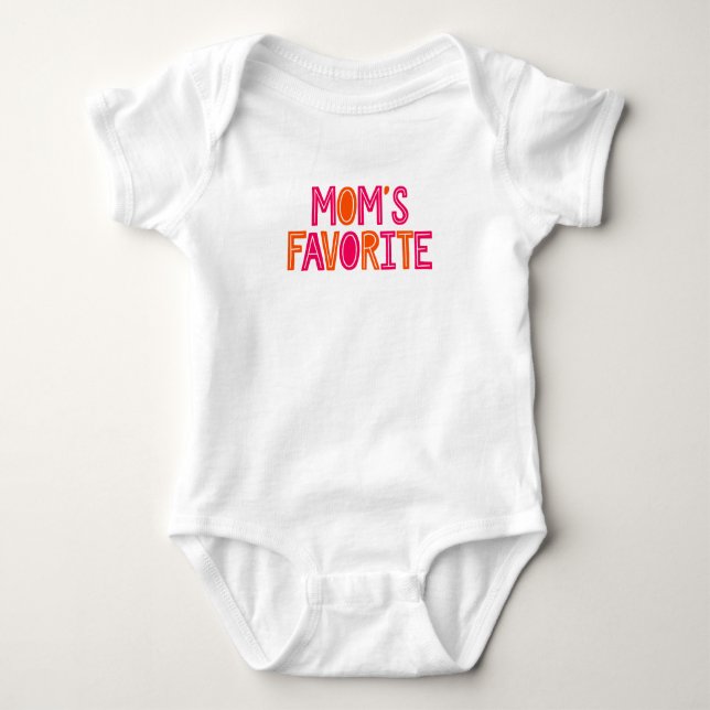 Body Para Bebé Mamá es favorita. (Anverso)