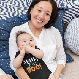 Body Para Bebé Mama es mi Boo! Negro