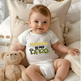 Body Para Bebé Mamá es mi heroína