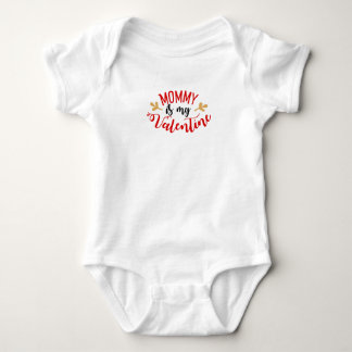 Body Para Bebé Mamá es mi valentín